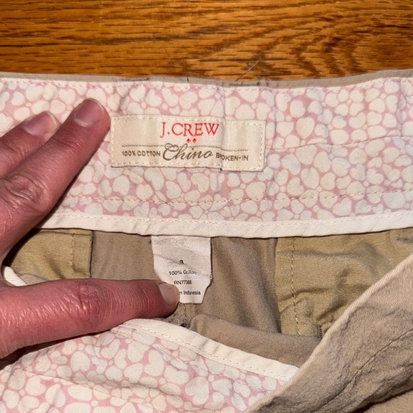 Women's J Crew chino Broken in‎ khaki Shorts size 8 - Picture 4 of 5